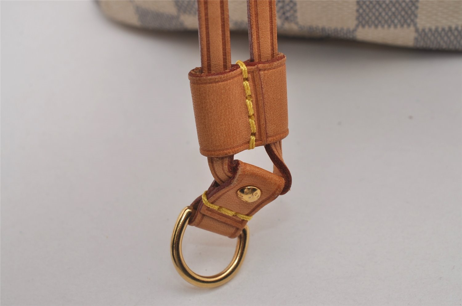 Authentic Louis Vuitton Damier Azur Neverfull MM Tote Bag N51107 LV 3954I