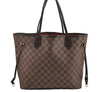 Authentic Louis Vuitton Damier Neverfull MM Shoulder Tote Bag N51105 LV 3995I
