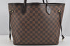 Authentic Louis Vuitton Damier Neverfull MM Shoulder Tote Bag N51105 LV 3995I