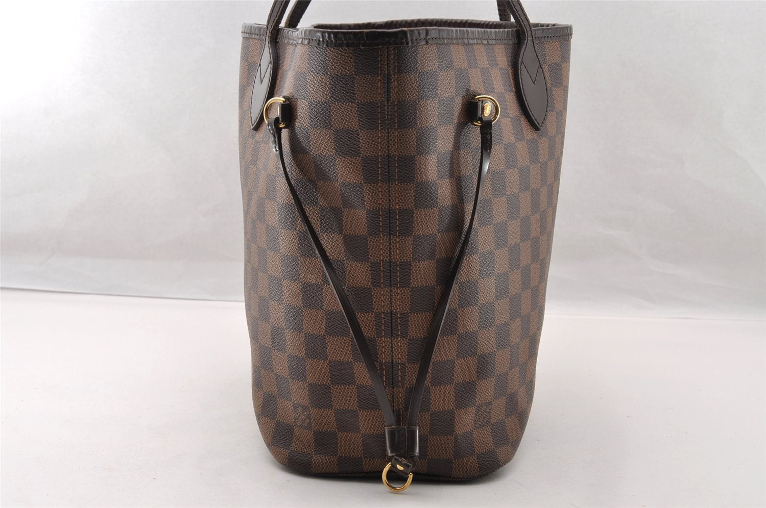 Authentic Louis Vuitton Damier Neverfull MM Shoulder Tote Bag N51105 LV 3995I