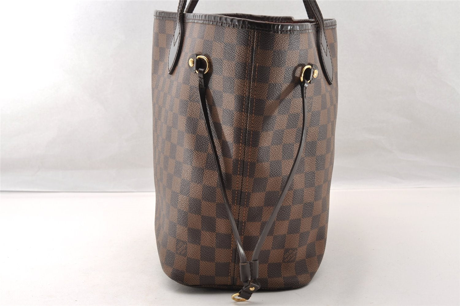 Authentic Louis Vuitton Damier Neverfull MM Shoulder Tote Bag N51105 LV 3995I