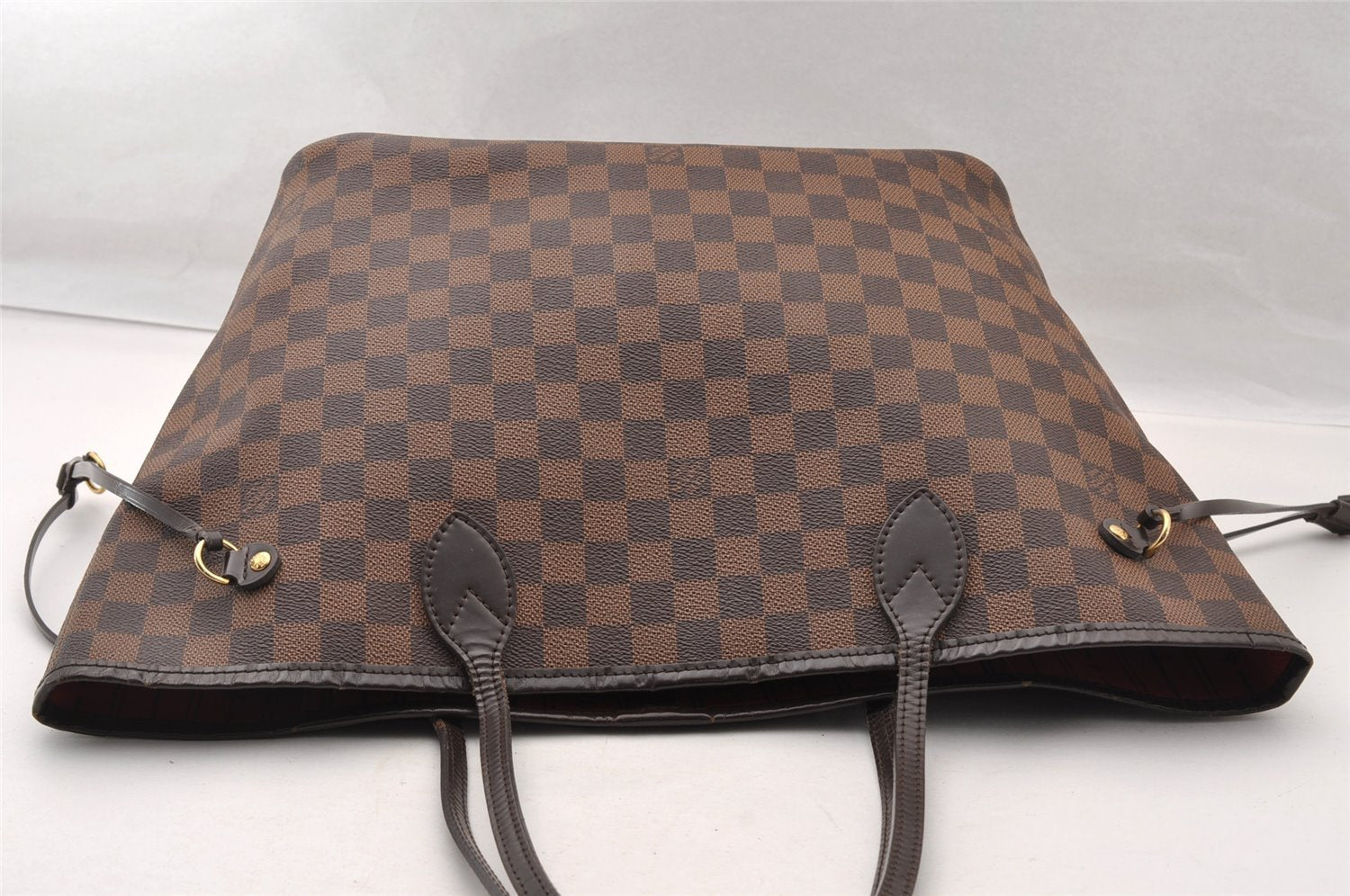 Authentic Louis Vuitton Damier Neverfull MM Shoulder Tote Bag N51105 LV 3995I