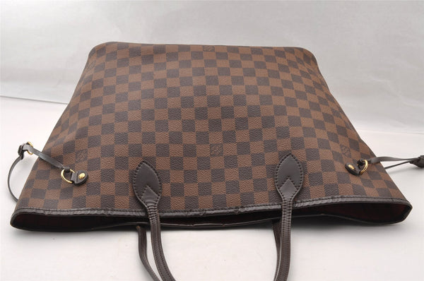 Authentic Louis Vuitton Damier Neverfull MM Shoulder Tote Bag N51105 LV 3995I
