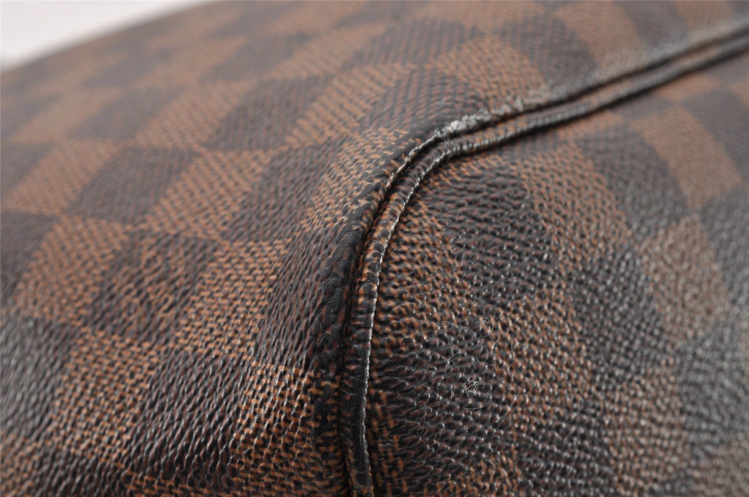 Authentic Louis Vuitton Damier Neverfull MM Shoulder Tote Bag N51105 LV 3995I