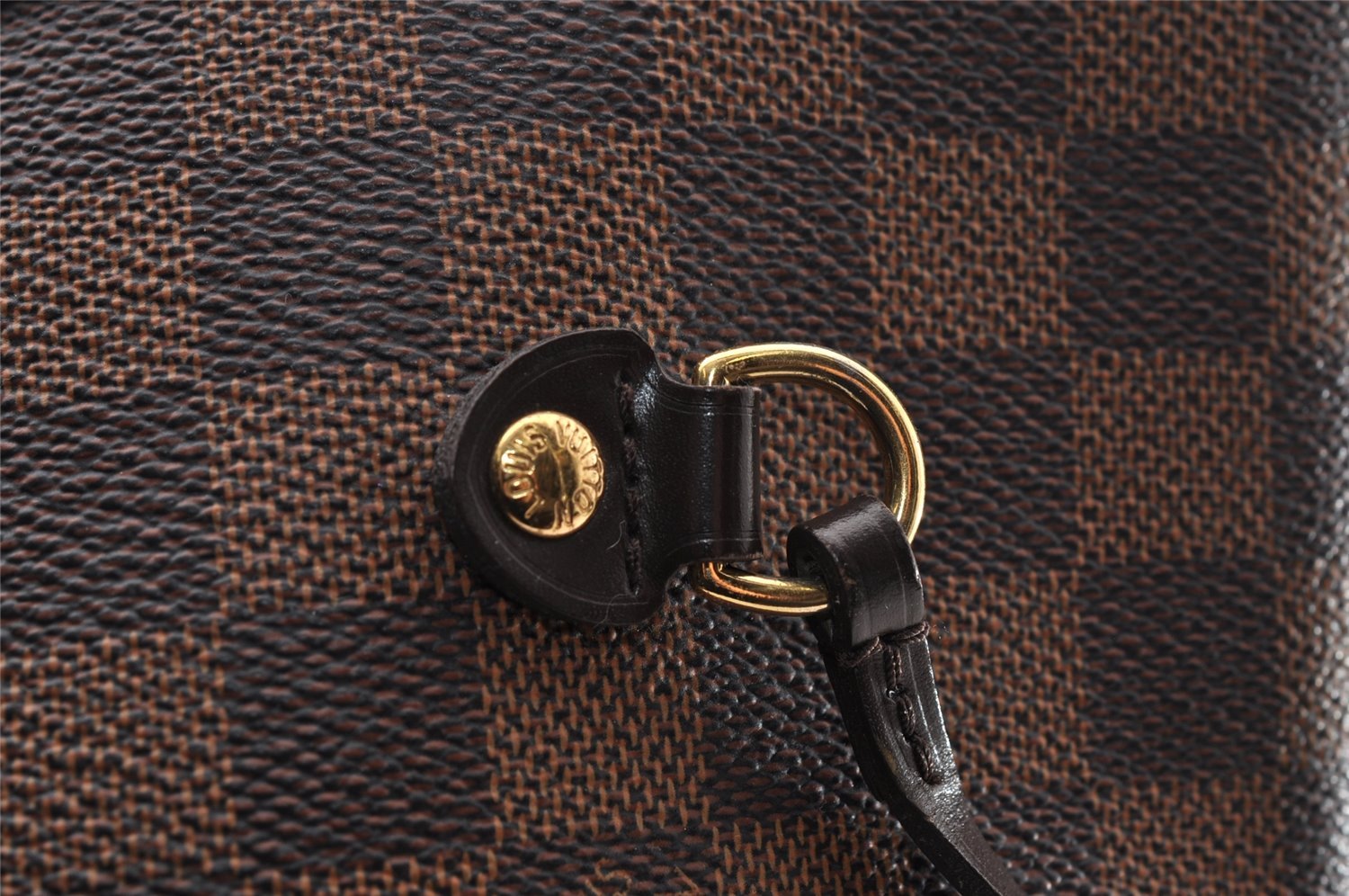 Authentic Louis Vuitton Damier Neverfull MM Shoulder Tote Bag N51105 LV 3995I