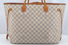Authentic Louis Vuitton Damier Azur Neverfull GM N51108 Shoulder Tote Bag 4254I