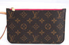 Authentic Louis Vuitton Monogram Neverfull Pouch Purse Clutch Bag Pink LV 4287E