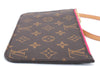 Authentic Louis Vuitton Monogram Neverfull Pouch Purse Clutch Bag Pink LV 4287E