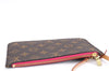Authentic Louis Vuitton Monogram Neverfull Pouch Purse Clutch Bag Pink LV 4287E