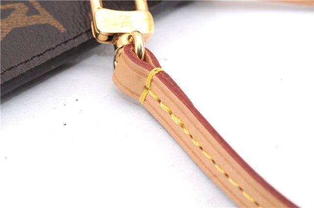 Authentic Louis Vuitton Monogram Neverfull Pouch Purse Clutch Bag Pink LV 4287E