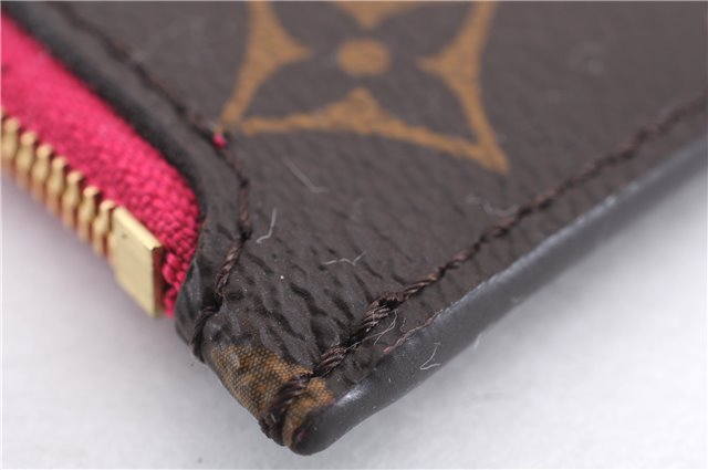 Authentic Louis Vuitton Monogram Neverfull Pouch Purse Clutch Bag Pink LV 4287E