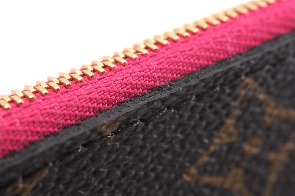 Authentic Louis Vuitton Monogram Neverfull Pouch Purse Clutch Bag Pink LV 4287E