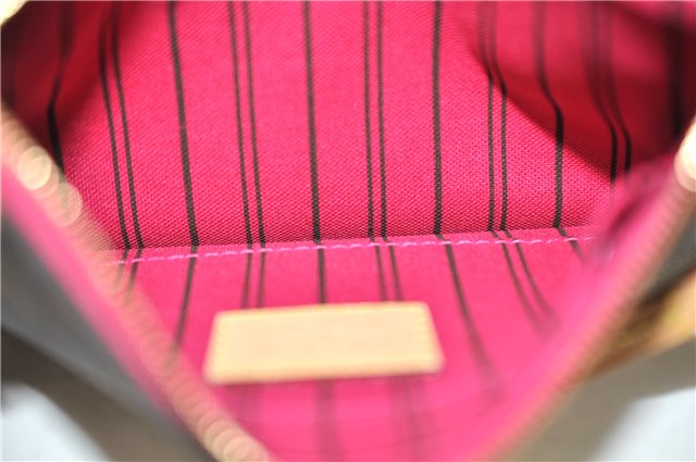 Authentic Louis Vuitton Monogram Neverfull Pouch Purse Clutch Bag Pink LV 4287E