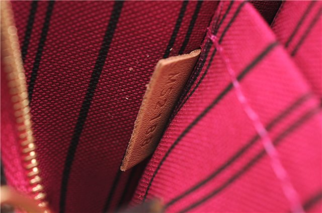 Authentic Louis Vuitton Monogram Neverfull Pouch Purse Clutch Bag Pink LV 4287E