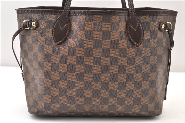 Authentic Louis Vuitton Damier Neverfull PM Shoulder Tote Bag N51109 LV 4295F