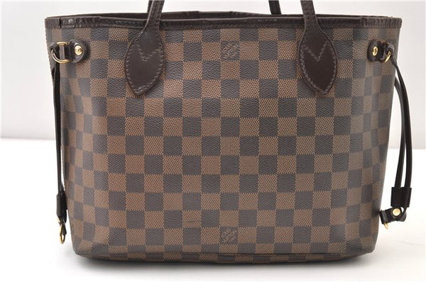 Authentic Louis Vuitton Damier Neverfull PM Shoulder Tote Bag N51109 LV 4295F