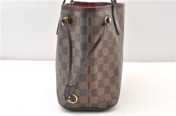 Authentic Louis Vuitton Damier Neverfull PM Shoulder Tote Bag N51109 LV 4295F