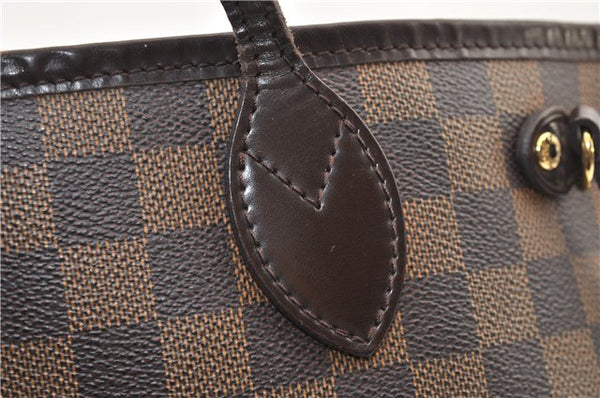 Authentic Louis Vuitton Damier Neverfull PM Shoulder Tote Bag N51109 LV 4295F