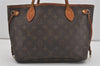 Authentic Louis Vuitton Monogram Neverfull PM Shoulder Tote Bag M40155 LV 4510I