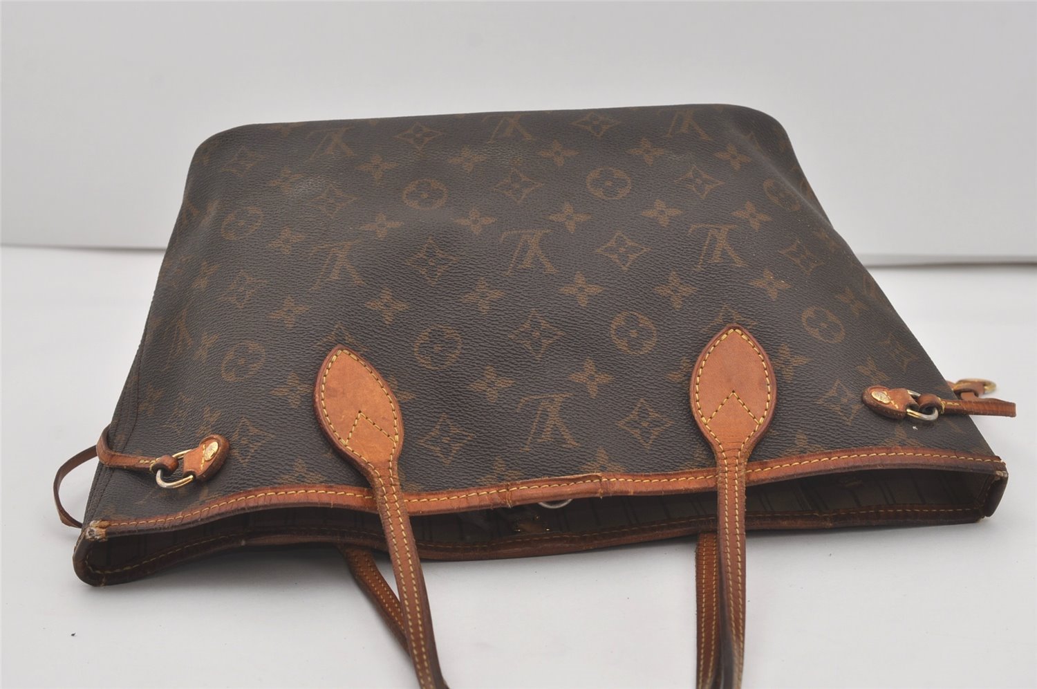 Authentic Louis Vuitton Monogram Neverfull PM Shoulder Tote Bag M40155 LV 4510I