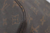 Authentic Louis Vuitton Monogram Neverfull PM Shoulder Tote Bag M40155 LV 4510I