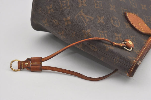 Authentic Louis Vuitton Monogram Neverfull PM Shoulder Tote Bag M40155 LV 4510I