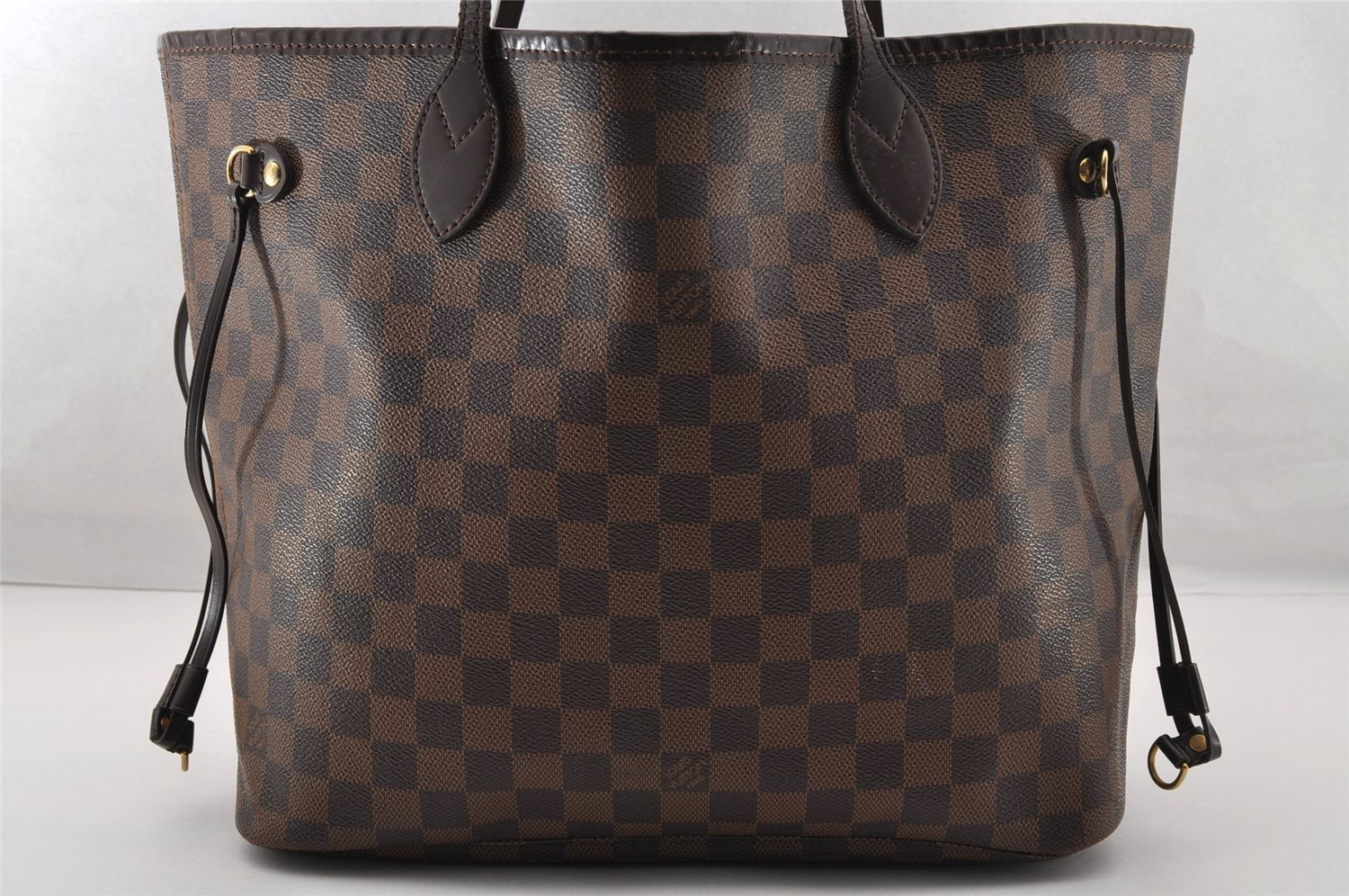 Authentic Louis Vuitton Damier Neverfull MM Shoulder Tote Bag N51105 LV 4625I