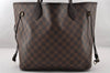 Authentic Louis Vuitton Damier Neverfull MM Shoulder Tote Bag N51105 LV 4625I