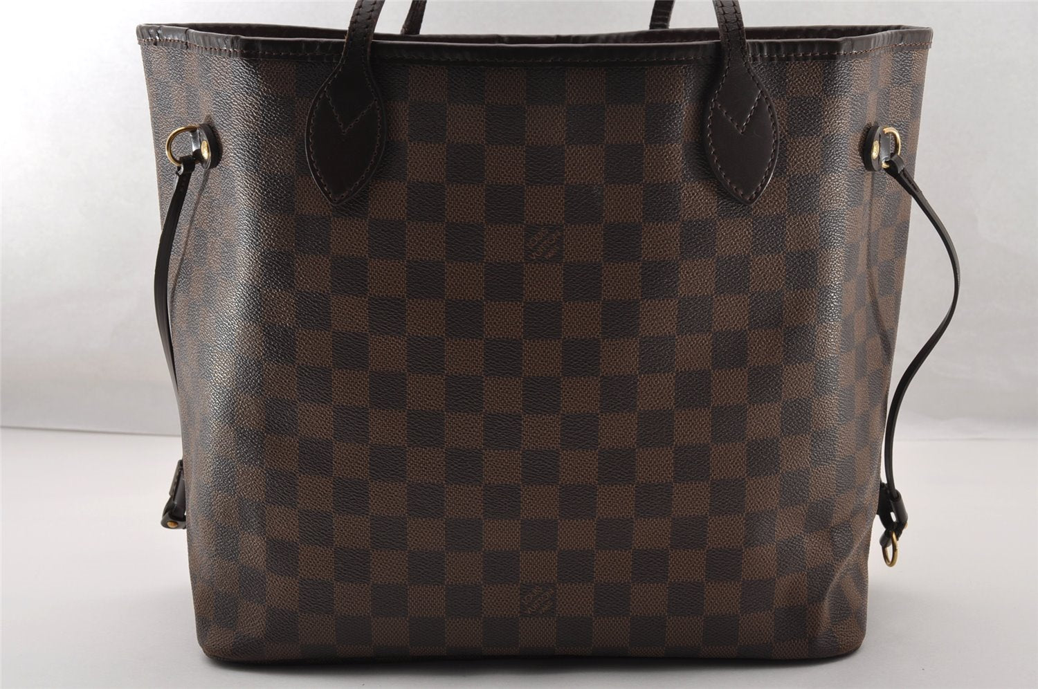 Authentic Louis Vuitton Damier Neverfull MM Shoulder Tote Bag N51105 LV 4625I