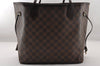 Authentic Louis Vuitton Damier Neverfull MM Shoulder Tote Bag N51105 LV 4625I
