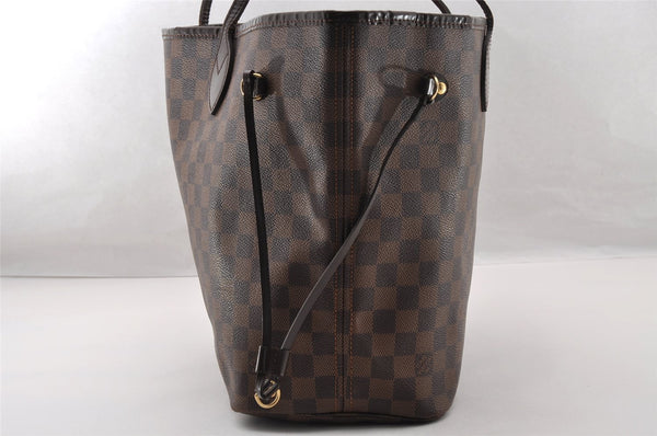 Authentic Louis Vuitton Damier Neverfull MM Shoulder Tote Bag N51105 LV 4625I
