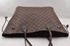 Authentic Louis Vuitton Damier Neverfull MM Shoulder Tote Bag N51105 LV 4625I