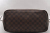 Authentic Louis Vuitton Damier Neverfull MM Shoulder Tote Bag N51105 LV 4625I