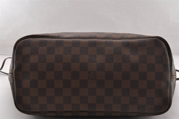 Authentic Louis Vuitton Damier Neverfull MM Shoulder Tote Bag N51105 LV 4625I