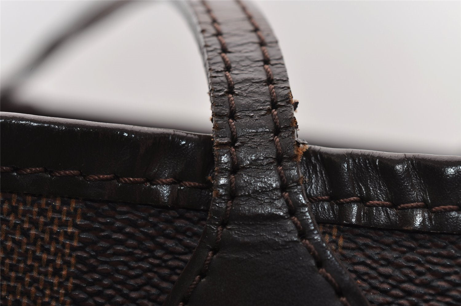 Authentic Louis Vuitton Damier Neverfull MM Shoulder Tote Bag N51105 LV 4625I