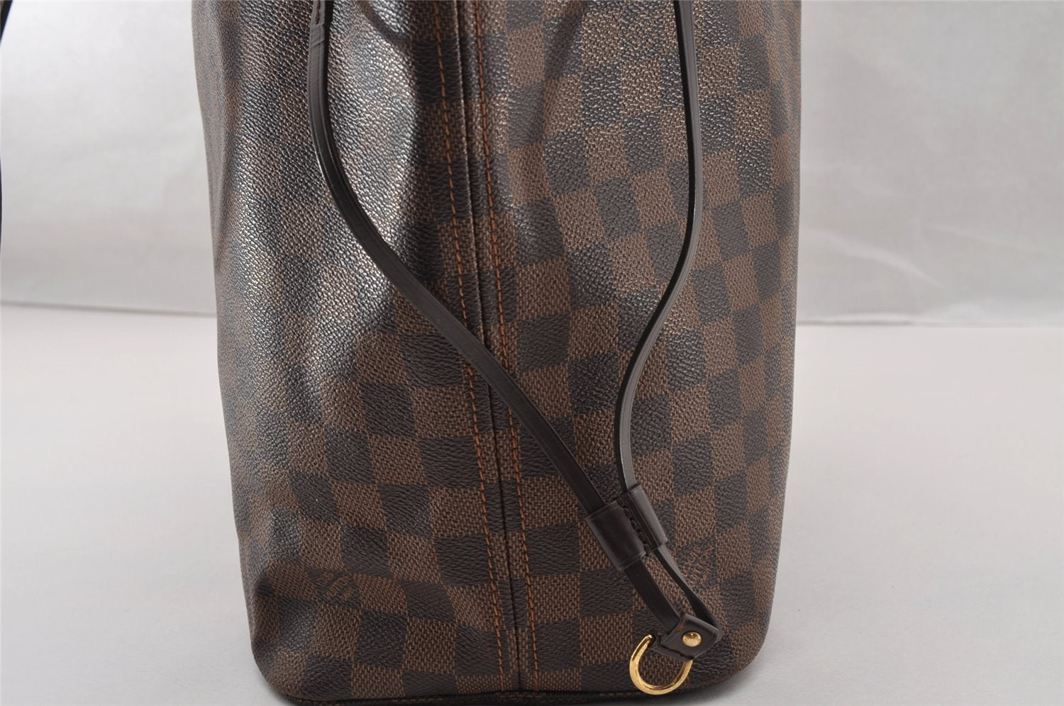 Authentic Louis Vuitton Damier Neverfull MM Shoulder Tote Bag N51105 LV 4625I