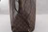 Authentic Louis Vuitton Damier Neverfull MM Shoulder Tote Bag N51105 LV 4625I