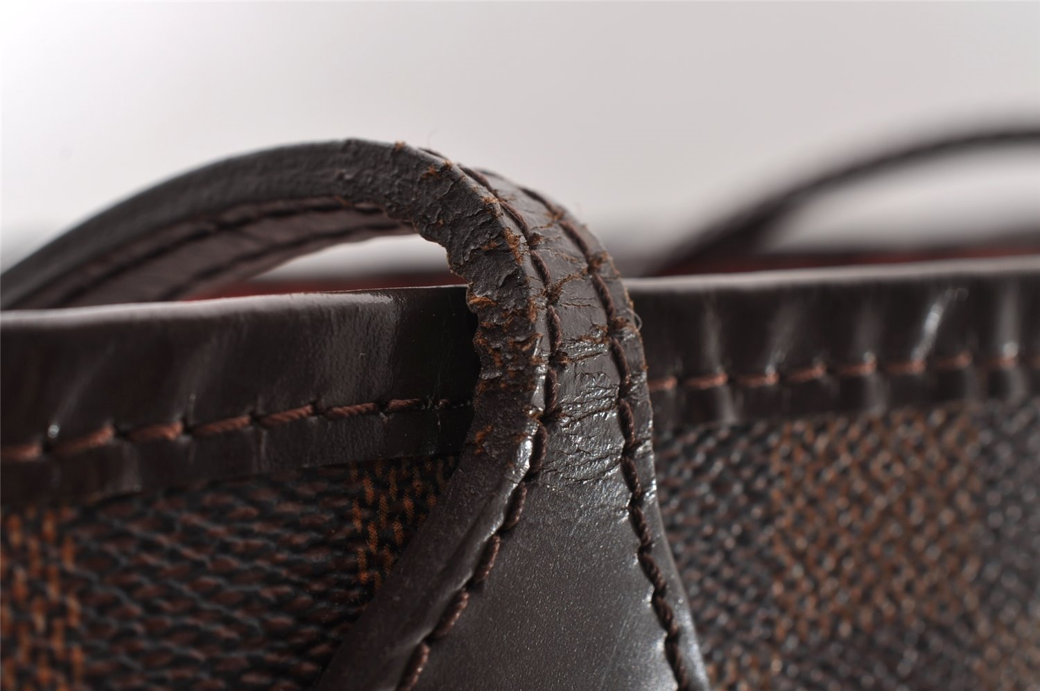 Authentic Louis Vuitton Damier Neverfull MM Shoulder Tote Bag N51105 LV 4625I