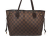 Authentic Louis Vuitton Damier Neverfull PM Shoulder Tote Bag N51109 LV 4627I