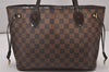 Authentic Louis Vuitton Damier Neverfull PM Shoulder Tote Bag N51109 LV 4627I