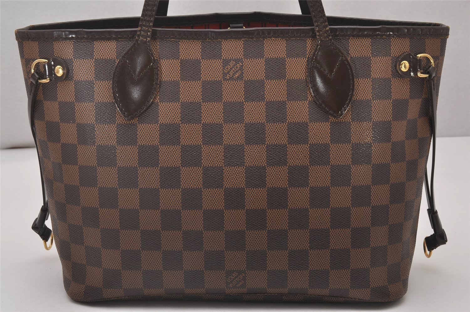 Authentic Louis Vuitton Damier Neverfull PM Shoulder Tote Bag N51109 LV 4627I