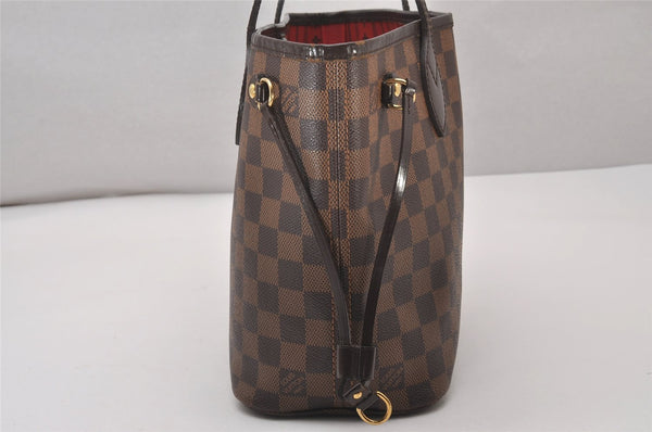 Authentic Louis Vuitton Damier Neverfull PM Shoulder Tote Bag N51109 LV 4627I