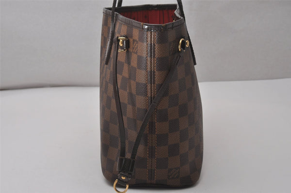Authentic Louis Vuitton Damier Neverfull PM Shoulder Tote Bag N51109 LV 4627I