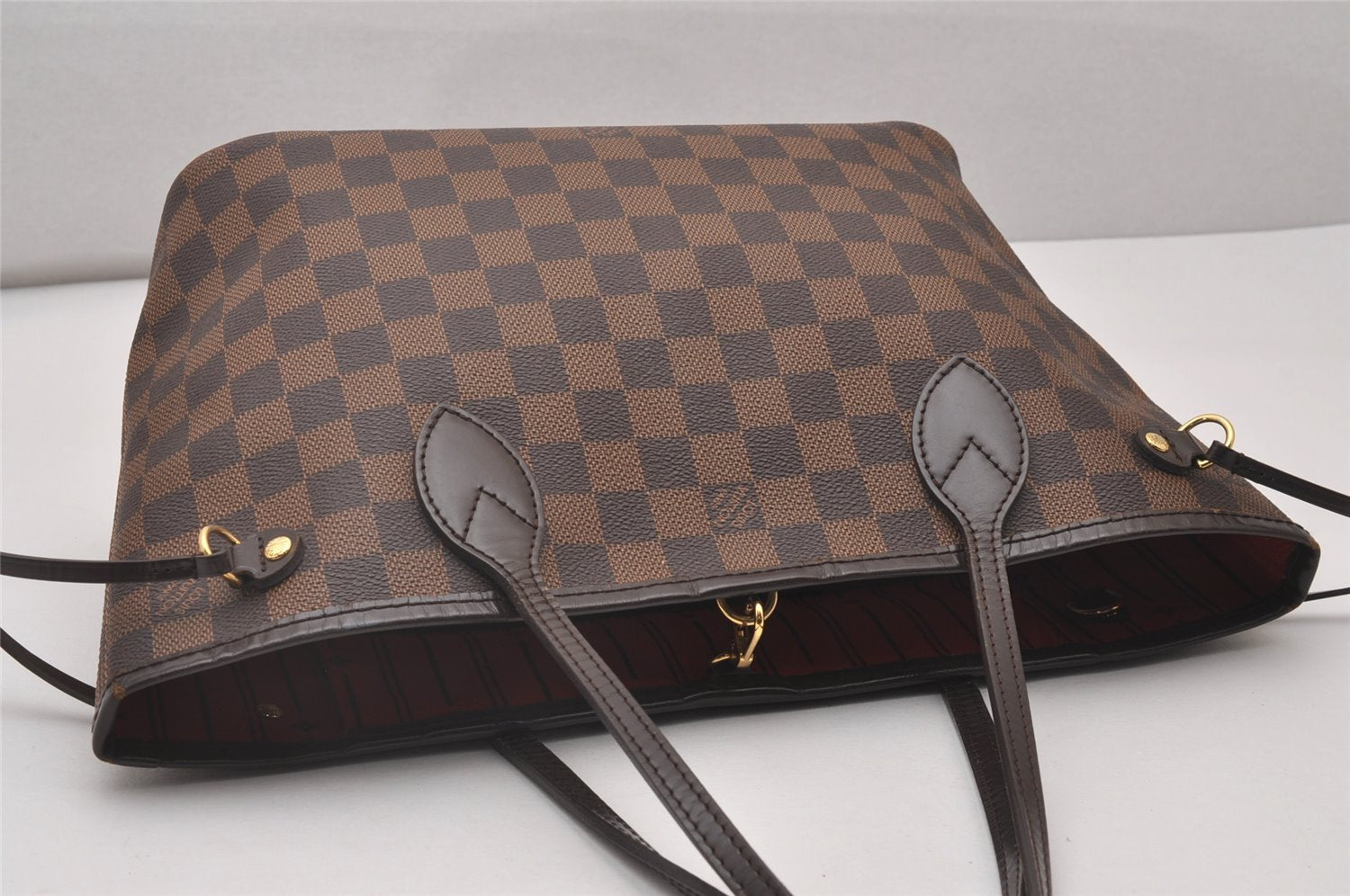 Authentic Louis Vuitton Damier Neverfull PM Shoulder Tote Bag N51109 LV 4627I
