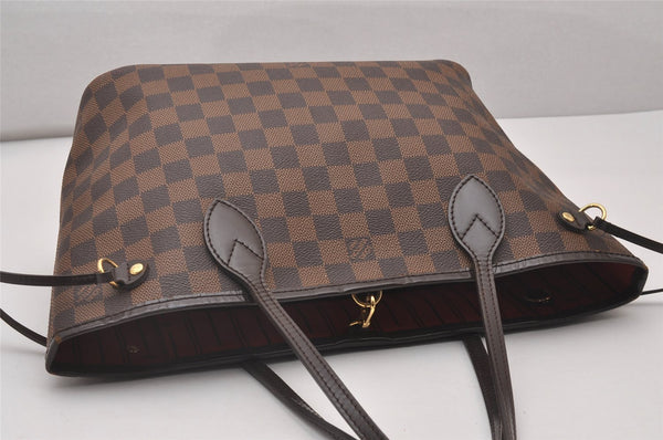 Authentic Louis Vuitton Damier Neverfull PM Shoulder Tote Bag N51109 LV 4627I