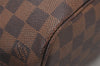 Authentic Louis Vuitton Damier Neverfull PM Shoulder Tote Bag N51109 LV 4627I