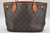 Authentic Louis Vuitton Monogram Neverfull PM Shoulder Tote Bag M40155 LV 4630I