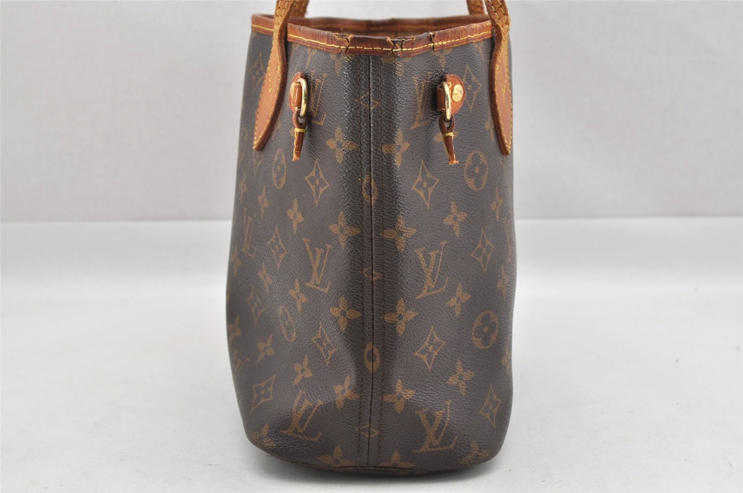 Authentic Louis Vuitton Monogram Neverfull PM Shoulder Tote Bag M40155 LV 4630I