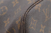 Authentic Louis Vuitton Monogram Neverfull PM Shoulder Tote Bag M40155 LV 4630I