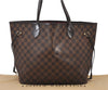 Authentic Louis Vuitton Damier Neverfull MM Shoulder Tote Bag N41358 LV 4649I